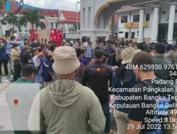 Awak Media Gabungan Propinsi Babel Geruduk Kejaksaan Negeri