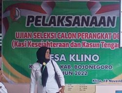 Ujian Calon Perangkat Desa Klino Sekar Peroleh Nilai Fantastis