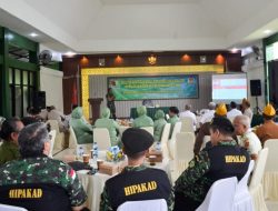 Kodim 0813 Bojonegoro Gelar Komsos Dengan Keluarga Besar TNI