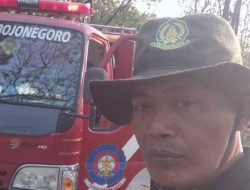 KRPH Grogolan Selamatkan Kebakaran Hutan, Akibat  Ledakan Mobil Terbakar