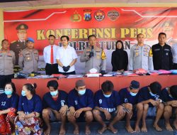 6 Pelaku Curanmor Ditangkap Polisi Tuban, 9 Unit Motor dan 4 Unit Pompa Air Diamankan