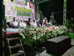 Tiga Ribu Warga Ngadipuro Bersholawat Di lapangan Voli Dalam Rangka Peringati HBN RI ke-78 Tahun