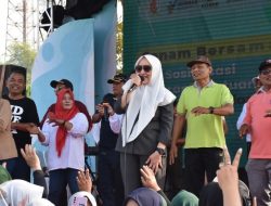 Dinkes dan KORMI Bojonegoro Kembali Sosialisasi MP-ASI, Ajak Warga Senam Bersama