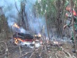 Hutan Gunung Lawu Ngawi Kembali Terbakar Terlihat Kepulan Asap