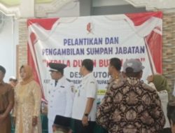 Pemdes Butoh Melaksanakan Pelantikan Perangkat Desa Berjalan Kondusif