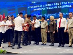 Satgas Mafia Tanah Polda Jatim Meraih Penghargaan Pin Emas Dari Menteri ATR Dan BPN