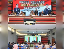 Jelang Tutup Tahun Rilis Polres Tuban Selama Tahun 2023 Mengalami Penurunan Total