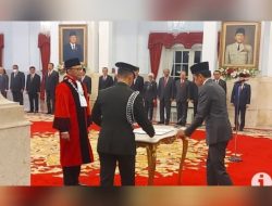 Presiden RI Saksikan Sumpah Pelantikan Dr. Ridwan Mansyur, S.H., M.H Sebagai Hakim Mahkamah Konstitusi MK