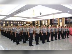Polri Menggelar Upacara Kenaikan Pangkat  Ada 22 Perwira Tinggi (Pati) dan 211 Perwira Menengah
