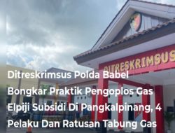 Polda Babel Bongkar Praktik Pengoplos Gas Elpiji