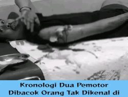 Dua pemotor dibacok orang tidak dikenal didepan mie gacoan gresik