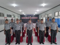 Lapas Lamongan Ikuti Upacara Pelantikan Dan Serah Terima Jabatan Pimpinan Tinggi Pratama Kemenkumham RI Secara Daring