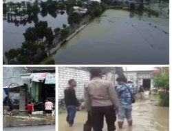 Air Bengawan Solo Meluap Di Sertai Hujan Deras Kini Warga Pelumpang Terancam Tengelam .