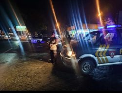 Patroli Blue Light Polsek Babat Turunkan Personil Patroli Malam takbiran Hari Raya Idul Fitri 1445 H