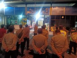 Petugas Polsek Babat Laksanakan Giat Pengamanan Malam Takbiran Hari Raya Idul Fitri 1445 H
