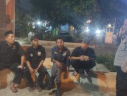 Sambangi Pemuda Pada Malam Hari Anggota Polsek Sekaran Ajak Warga Jaga Kamtibmas