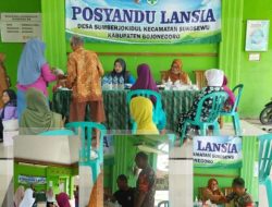Pendampingan Babinsa Koramil 0813-21 Sukosewu Pada Kegiatan Posyandu Lansia Desa Sumberjokidul