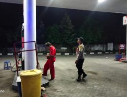 Cek Ketersediaan BBM, Pihak Polsek Sekaran Laksanakan Monitoring SPBU