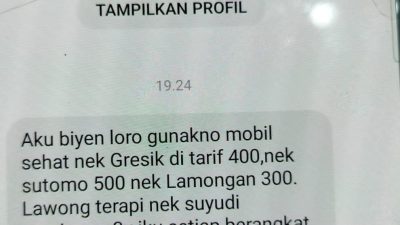 LSM Cakrawala Keadilan : “Jangan Jadikan Mobil Sehat Sebagai Ajang Cari Uang” !!!