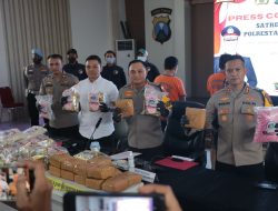 Polrestabes Surabaya Berhasil Amankan Sindikat Sabu Jawa Sumatera Sita 40,8 kg Sabu