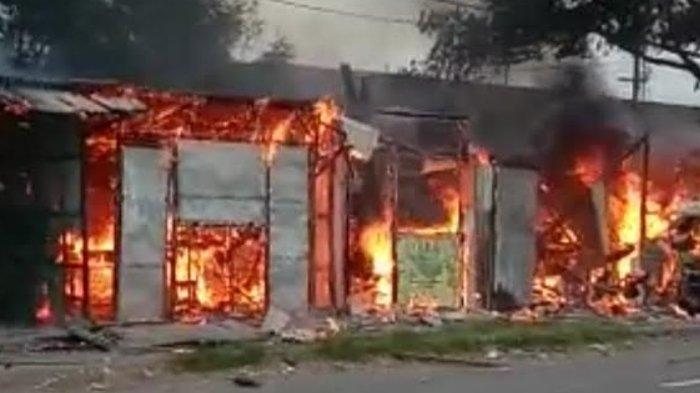 Kebakaran Di Pasar Sukodadi Lamongan