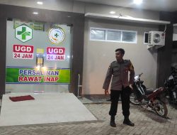 Polsek Sekaran Patroli Sambang Puskesmas Sampaikan Himbauan Kamtibmas