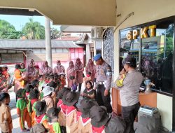 Polsek Sekaran Menerima Kunjungan TK Muslimat NU AL Hikmah Desa Jugo Kecamatan Sekaran Kabupaten Lamongan