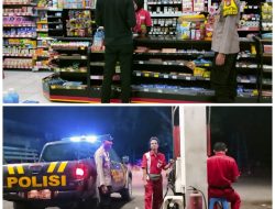 Patroli Dialogis Polsek Sekaran Sampaikan Himbauan Kamtibmas Kepada Karyawan SPBU Serta Alfamart