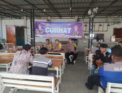Polsek Sekaran Gelar Jumat Curhat di Cafee Layya Desa Bulutengger