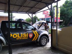 Polsek Sekaran Cek Mobil Patroli Sebelum Meluncur Melaksanakan Patroli