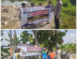 Ngobrol Keliling Kamtibmas (Ngopling Mas) Polsek Sekaran Terkait Penggunaan Jebakan Tikus Beraliran Listrik Serta Bahaya Laka Air