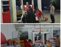 Patroli Objek Vital SPBU dan Minimarket Serta Perbangkan di Kecamatan Sekaran