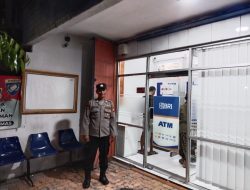 Patroli Malam Hari Pada Obyek Vital ATM Bank BRI Oleh Polsek Sekaran