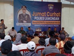 Jumat Curhat, Kapolres Lamongan Gagas Penanggulangan Hama Tikus Tanpa korban Jiwa Beri Bantuan 100 Unit Rubuha