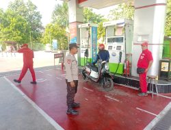Antisipasi Gangguan Kamtibmas Polsek Babat Giatkan Patroli Obyek Vital SPBU