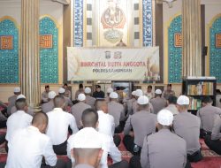 Polres Lamongan Gelar Binrohtal Rutin di Masjid Al Busrah