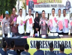 Reskoba Polres Tuban Berhasil Bekuk Pengedar Sabu