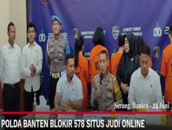 Lima Makelar Judi Online Promosikan Dibekuk  Polda Banten