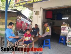 Patroli Dialogis Polsek Laren Sampaikan Pesan Kamtibmas Pada Pemuda Desa Plangwot Kecamatan Laren