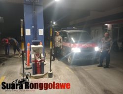 Blue Light Patroli Polsek Babat Adakan Patroli Dialogis Sambangi SPBU AKR