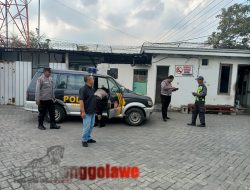 Polsek Babat Gelar Patroli Sambang Gudang MSD Desa Gembong Kecamatan Babat