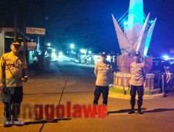 Patroli Blue Light Polsek Sekaran Laksanakan Patroli di Jln. Raya Simpang Empat Pasar Laren