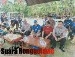 Polsek Babat Gelar Patroli Pengamanan Turnamen Sepak Bola Meriahkan HUT RI ke-79