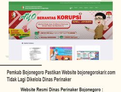 Pemkab Bojonegoro Pastikan Website bojonegorokarir.com Tidak Lagi Dikelola Dinas Perinaker