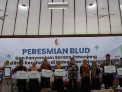 PJ Adriyanto Resmikan 35 Puskesmas Dan Satu RSUD Menjadi BLUD
