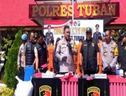 Satreskrim Polres Tuban Berhasil Gelandang Tiga Maling Gabah Masuk Kurungan Besi