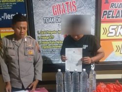 Ciptakan Situasituasi Kamtibmas Polsek Babat Amankan Pengedar Miras
