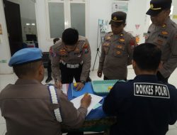 Polres Tuban menggelar tes urine secara mendadak kepada para pejabat utama