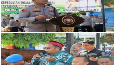 Dalam rangka menyambut Hari Raya Idul adha 1447 Hijriah, Polres Tuban menyiapkan puluhan hewan kurban