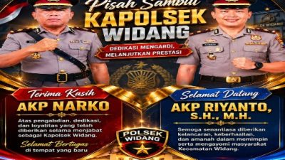 Pisah Sambut Kapolsek Widang, AKP Narko Purna Tugas dan AKP Riyanto Resmi Mengemban Amanah Baru
